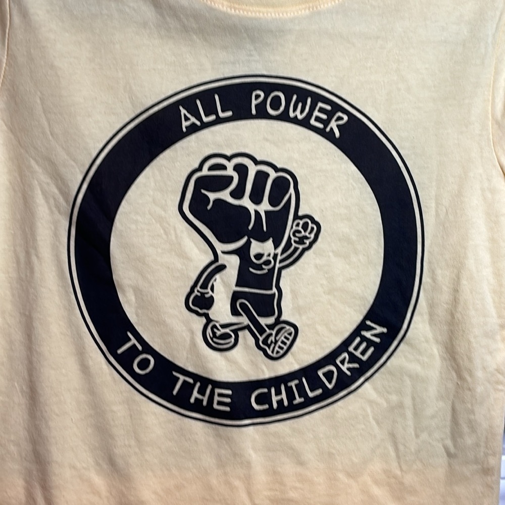 5 for $20! Little Giants Giant Shorties All Power to the Children Short Sleeve T - Picture 5 of 5